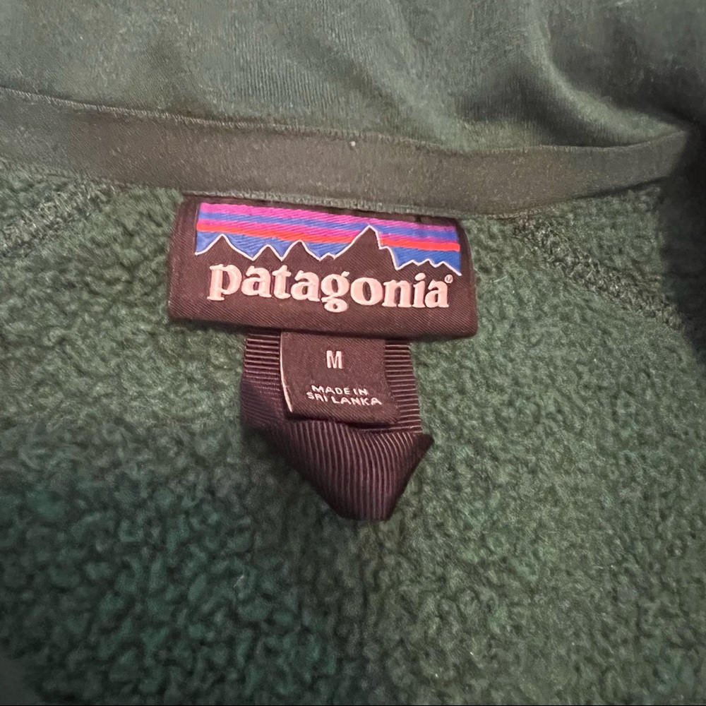 Green Patagonia Full Zip Jacket Medium - Picture 3 of 4
